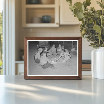 Elmer Thomas Family Dining by Roadside July 1939 - Available at KNOWOL