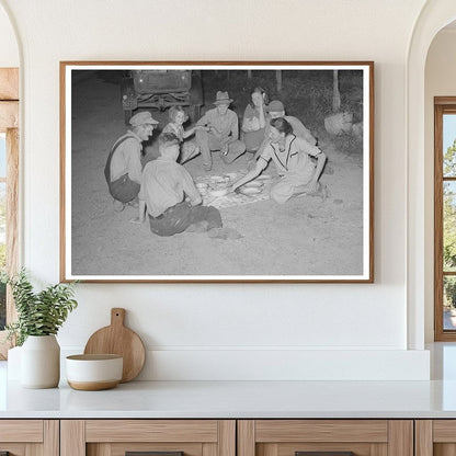 Elmer Thomas Family Dining by Roadside July 1939 - Available at KNOWOL