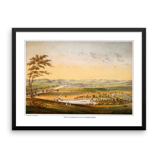 Elmira, New York 1840 Framed - Available at KNOWOL