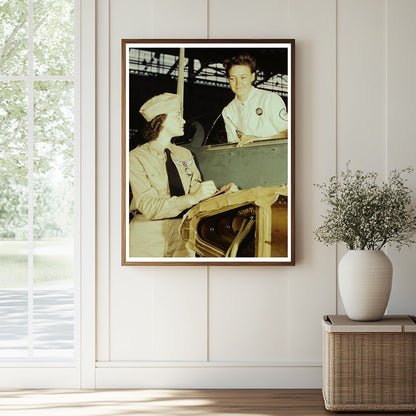 Eloise J. Ellis supervises women in aviation August 1942 - Available at KNOWOL