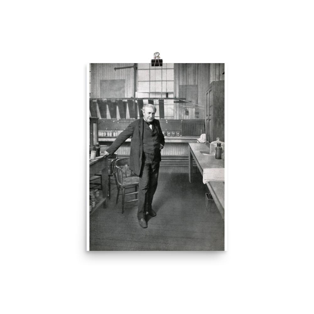 NJ - Thomas Edison in His West Orange, New Jersey Laboratory