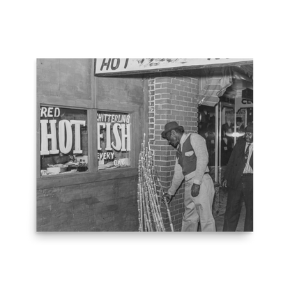 MS - Chitterlings, Fish, and Sugarcane Sold in Black Neighborhood, 1939