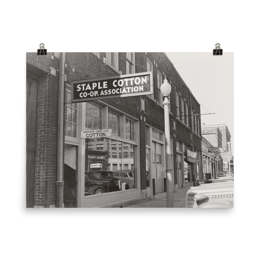MS - Vintage Photo of Staple Cotton Co-op Association Office, Leland, Mississippi, 1939