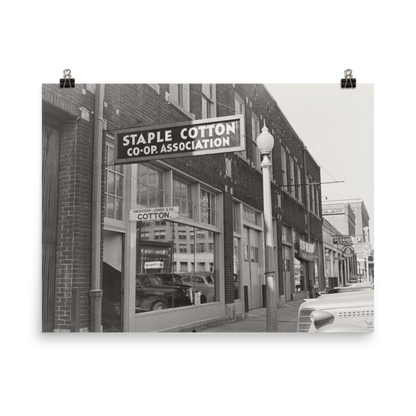 MS - Vintage Photo of Staple Cotton Co-op Association Office, Leland, Mississippi, 1939