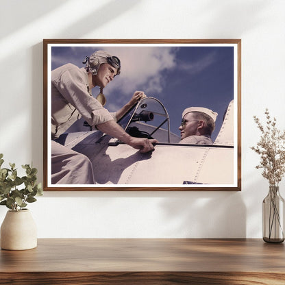 Ensign Noressey and Cadet Thanas Naval Air Base 1942 - Available at KNOWOL