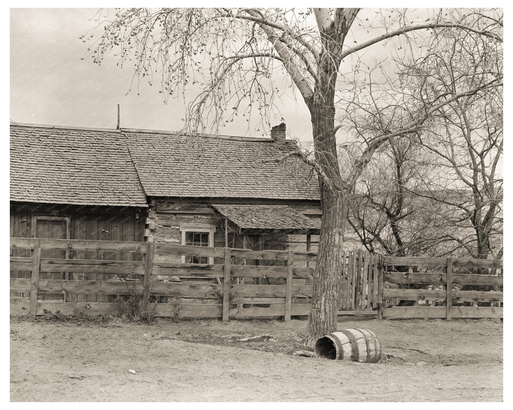 Escalante Utah 1936 Vintage Home Architecture Photo from the 1930s Vintage Image - Available at KNOWOL