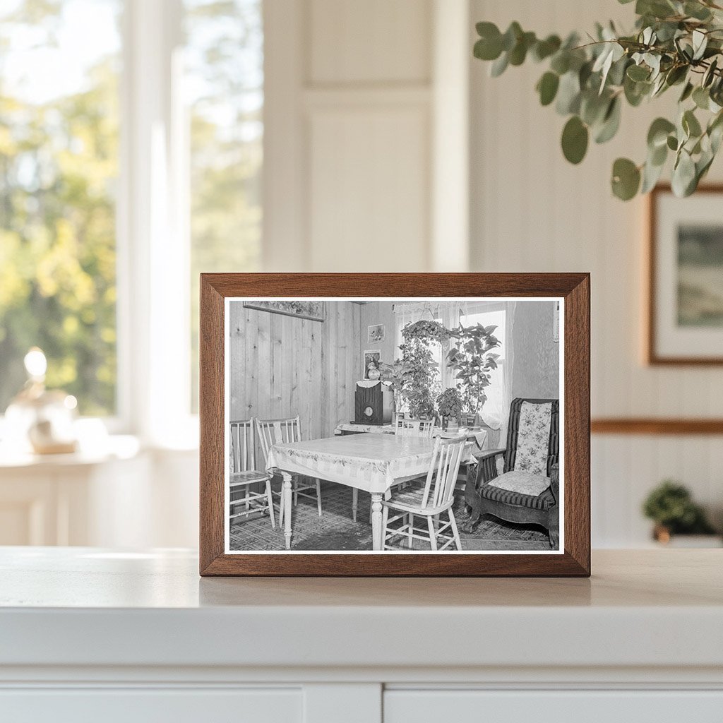 Evenson Family Cabin Interior Idaho 1939 - Available at KNOWOL