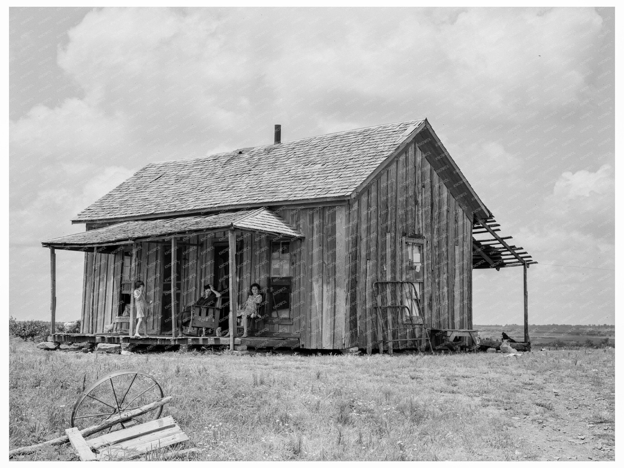 Ex - Farm Family in Oklahoma WPA Program June 1938 - Available at KNOWOL