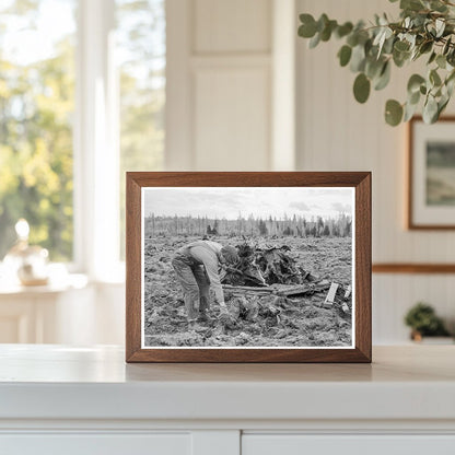 Ex - Lumber Worker Prepares Field in Idaho 1939 - Available at KNOWOL