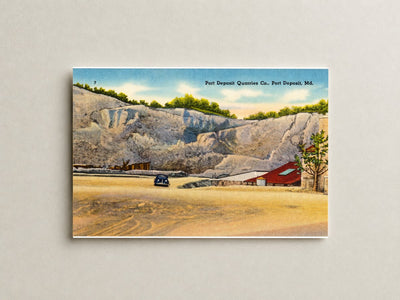 Port Deposit Quarries Co., Port Deposit, MD — Vintage Maryland Postcard