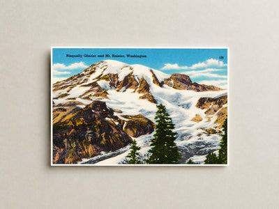Nisqually Glacier, WA: Nisqually Glacier and Mt. Rainier