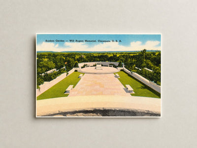 Claremore, OK: Sunken Garden -- Will Rogers Memorial, Claremore, U.S.A.