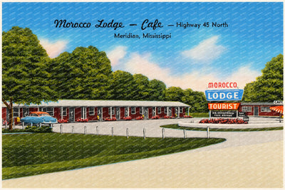 Meridian, MS: Morocco Lodge -- Café -- Highway 45 north