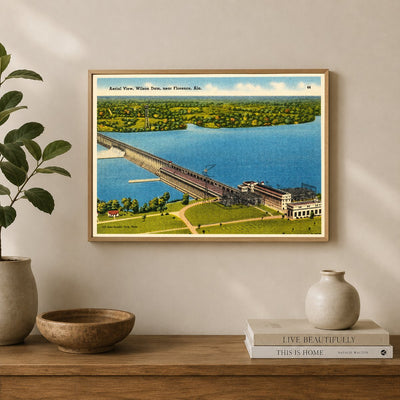 Birmingham, AL: Aerial view, Wilson Dam, near Florence