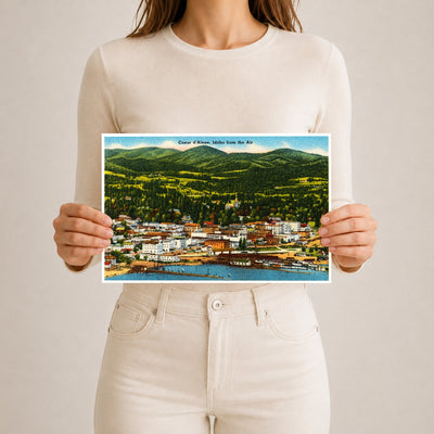 Coeur d'Alene, ID: Coeur d'Alene, Idaho from the air