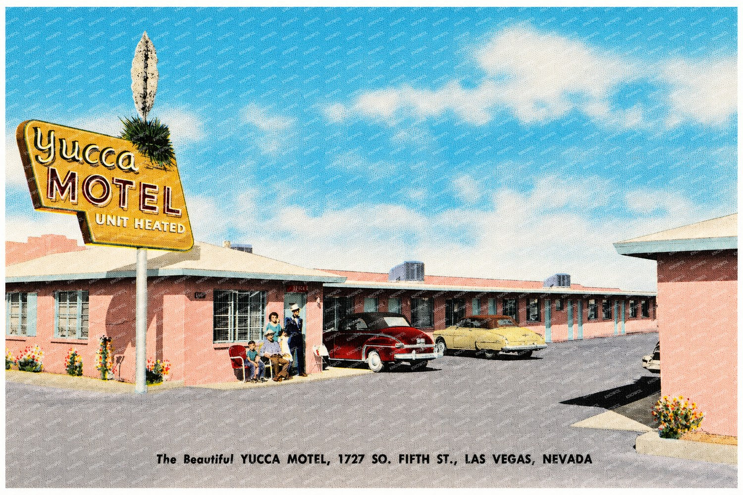 Las Vegas, NV: The beautiful Yucca Motel, 1727 So. Fifth St.