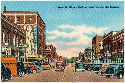 Coffeyville, KS: West 8th Street, looking east