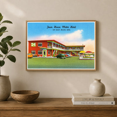 Biloxi, MS: Town House Motor Hotel, on gulf