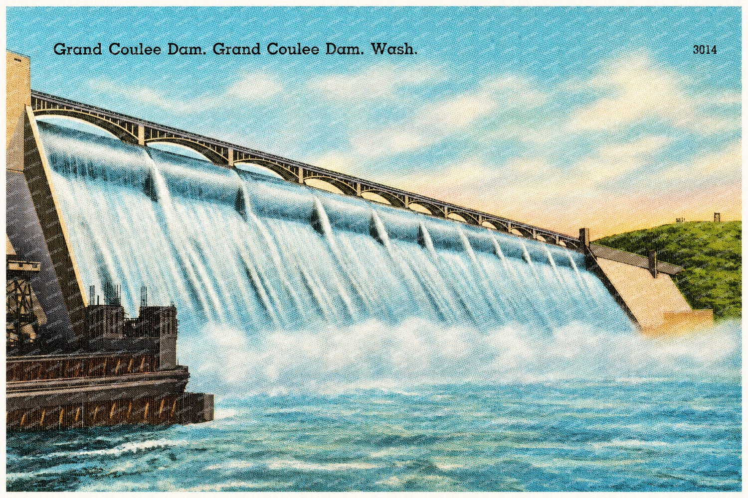Grand Coulee Dam, WA: Historic View