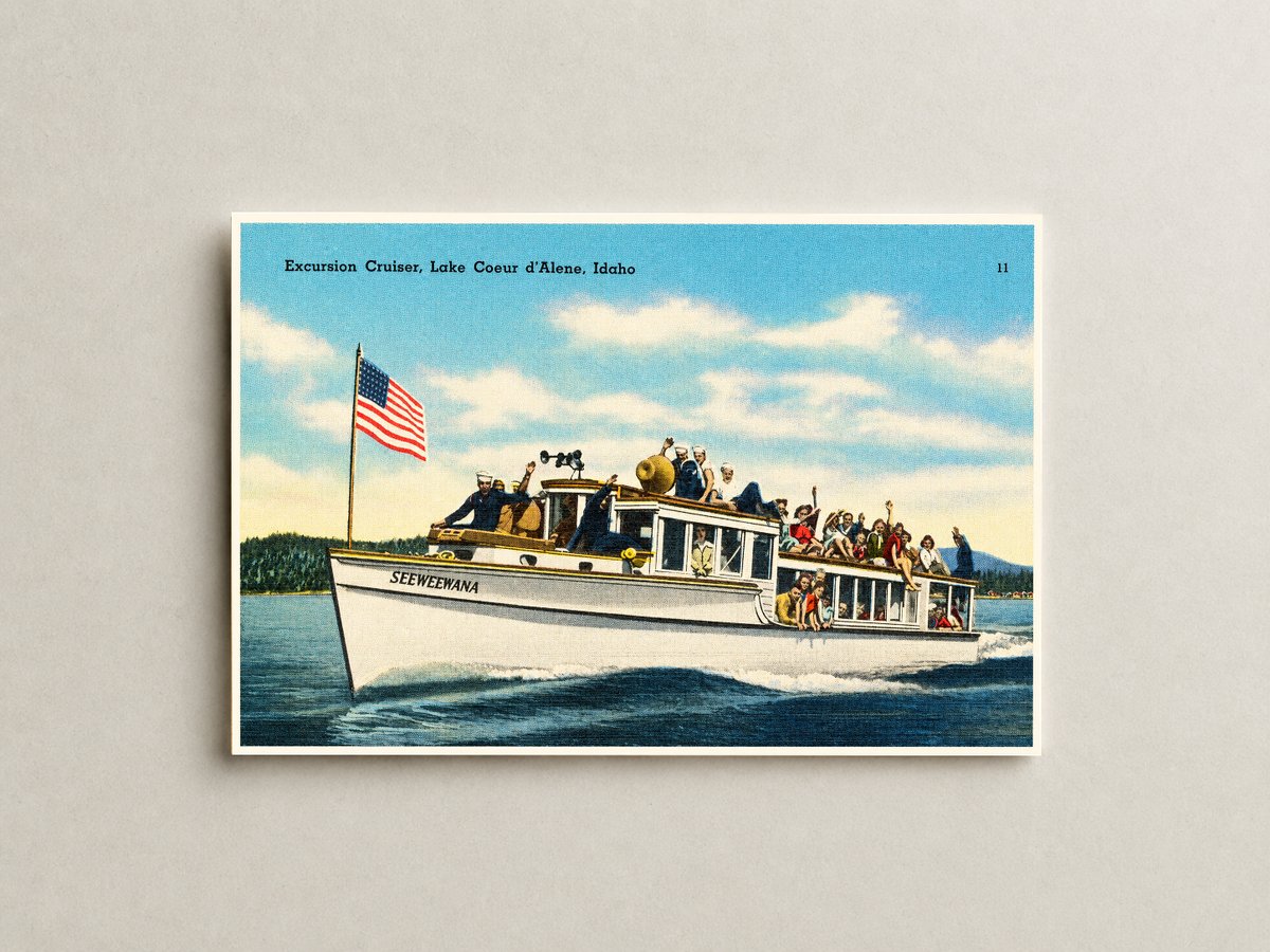 Coeur d'Alene Lake, ID: Excursion cruiser, Lake Coeur d'Alene
