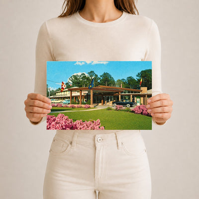 Mobile, AL: Spanish Fort Motel is located on a spacious, beautifully landscaped grounds, 8 miles E. of Mobile
