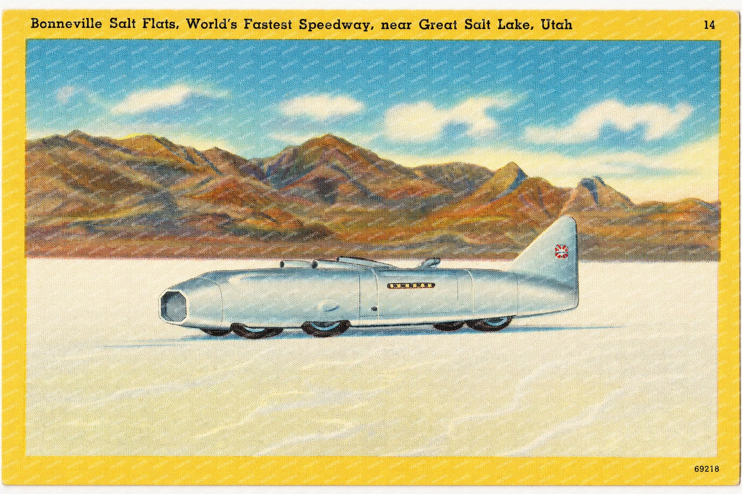 Bonneville Salt Flats, UT: Bonneville Salt Flats, "World's fastest speedway." Utah