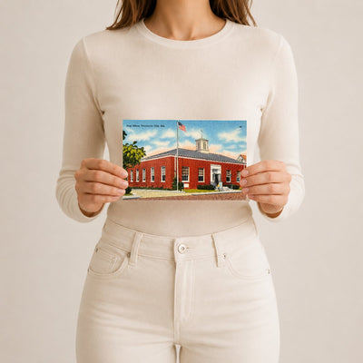 Post Office, Pocomoke City, MD — Vintage Maryland Postcard