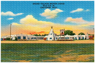 Cheyenne, WY: Indian Village Motor Lodge, west U.S. 30
