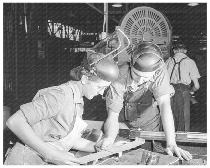 Factory Workers Inspect A - 31 Vengeance Bomber Part 1943 - Available at KNOWOL