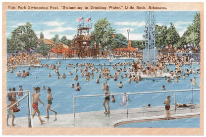 Fair Park Swimming Pool Little Rock Arkansas 1930 - 1945 - Available at KNOWOL