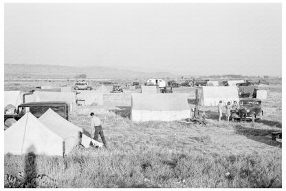 Families Camping in Merrill Oregon 1939 - Available at KNOWOL