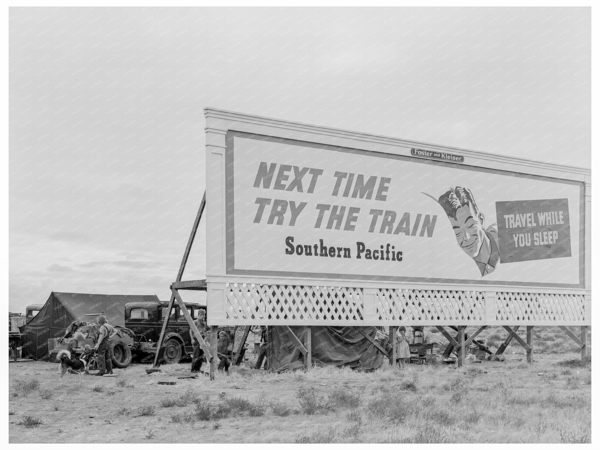 Families Camping on U.S. 99 California November 1938 - Available at KNOWOL