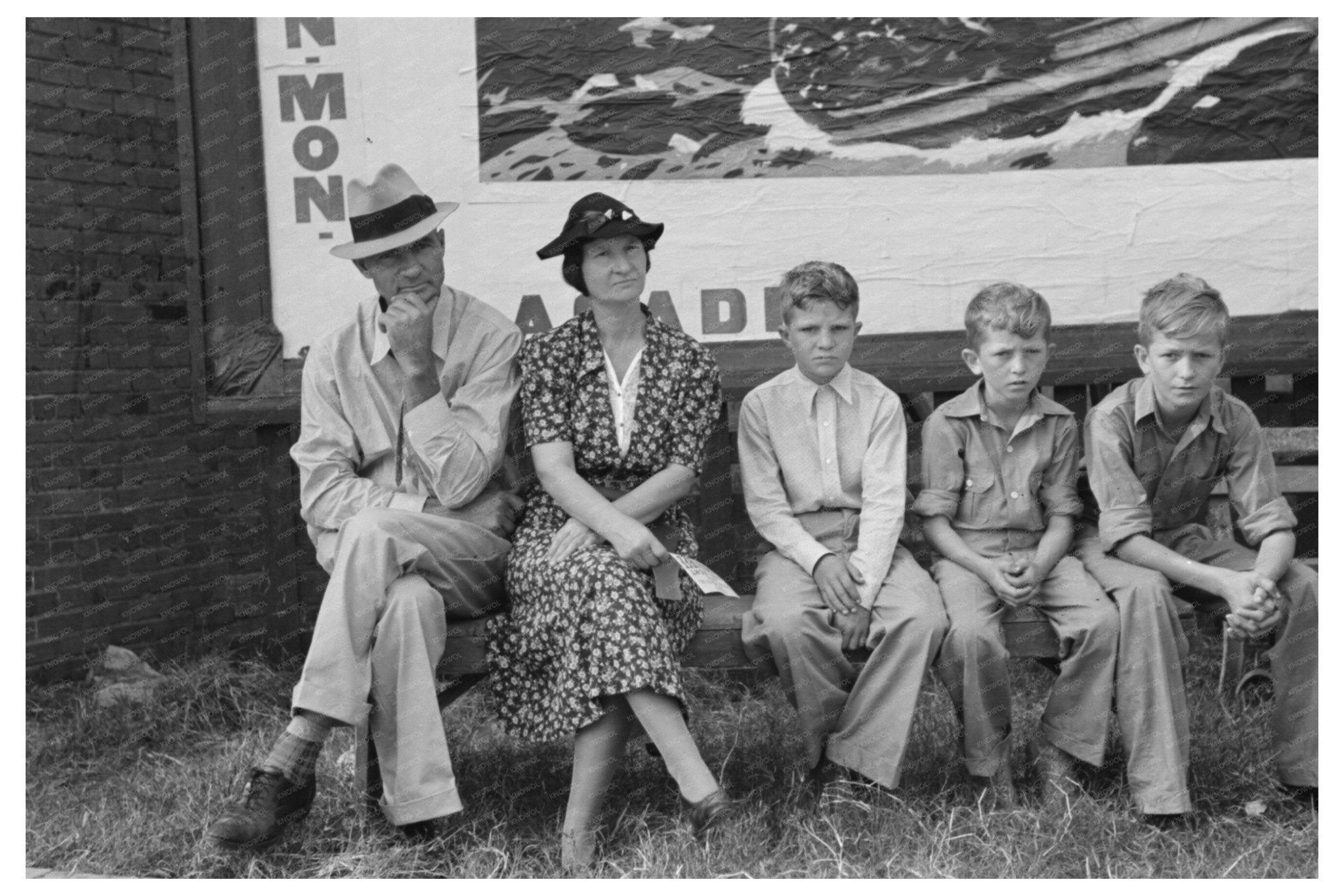 Family at National Rice Festival Crowley Louisiana 1938 - Available at KNOWOL