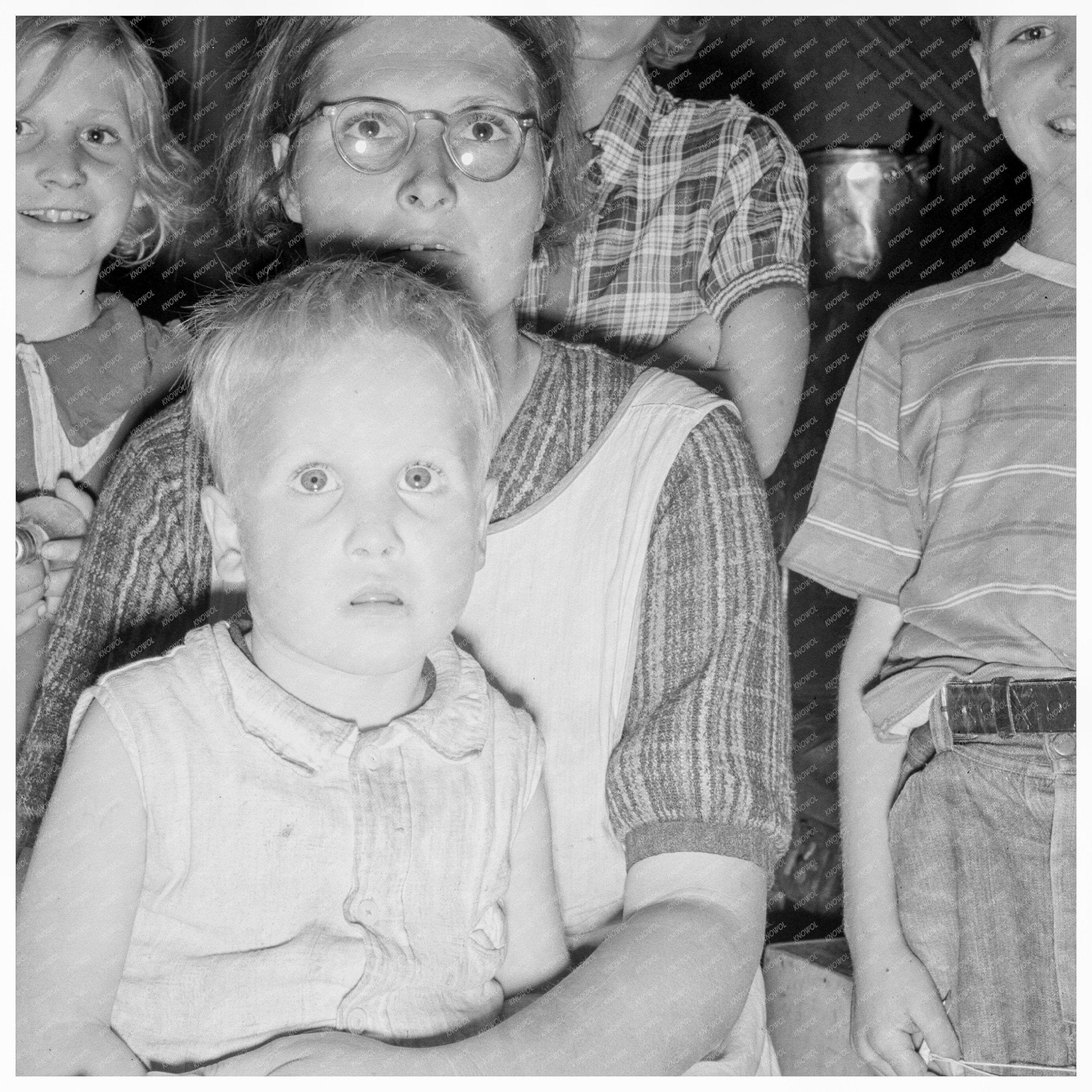 Family in Tent After Supper October 1939 Oregon - Available at KNOWOL