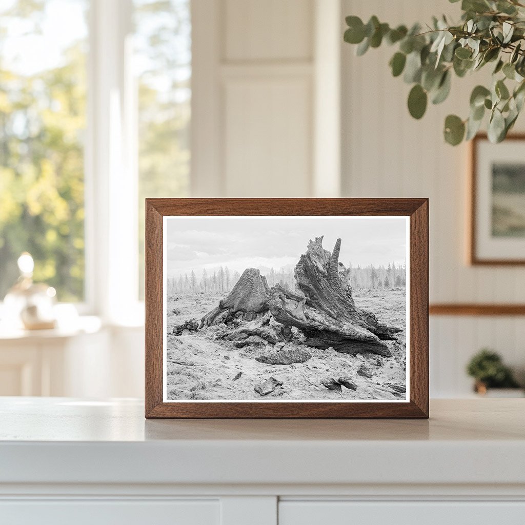 Family Land Clearing in Boundary County Idaho 1939 - Available at KNOWOL