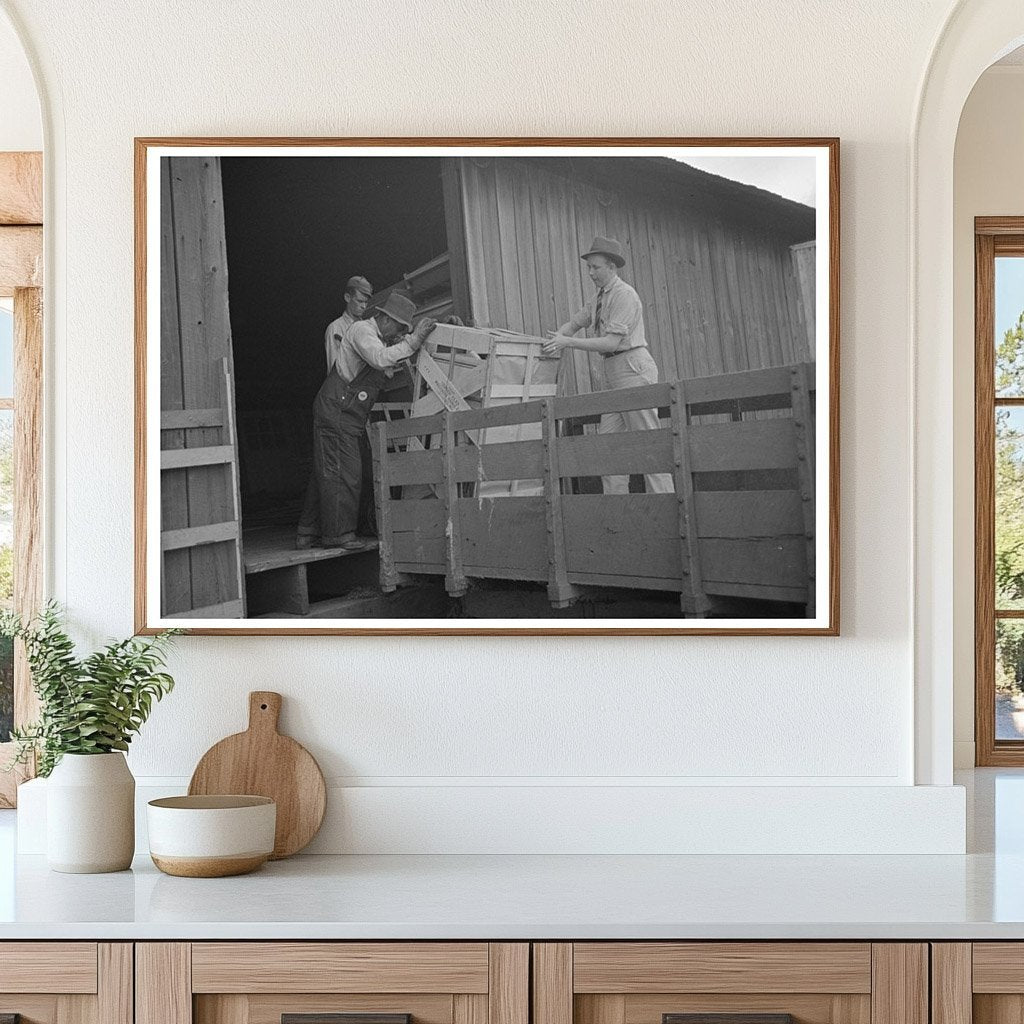 Family Loading Cook Stove in Southeast Missouri 1938 - Available at KNOWOL