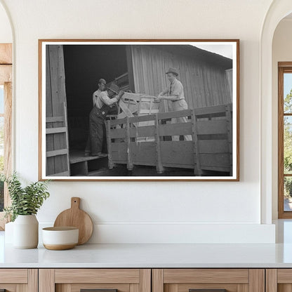 Family Loading Cook Stove in Southeast Missouri 1938 - Available at KNOWOL