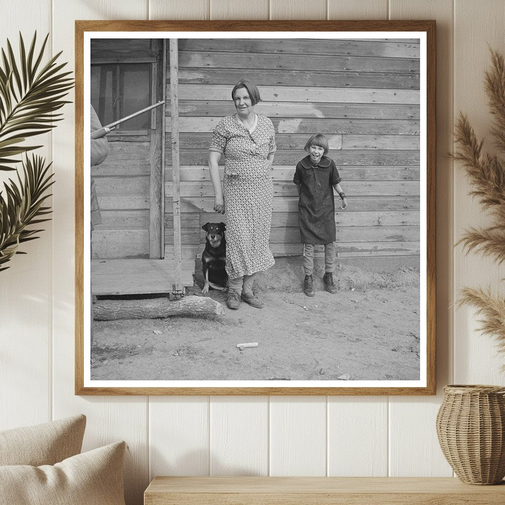 Family of Farmer Joe Kramer Near Williston North Dakota 1937 - Available at KNOWOL