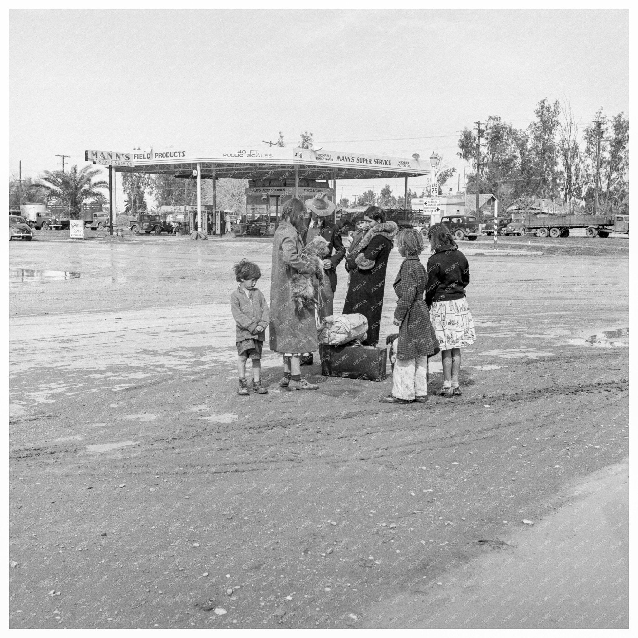 Family of Migrants in California February 1939 - Available at KNOWOL