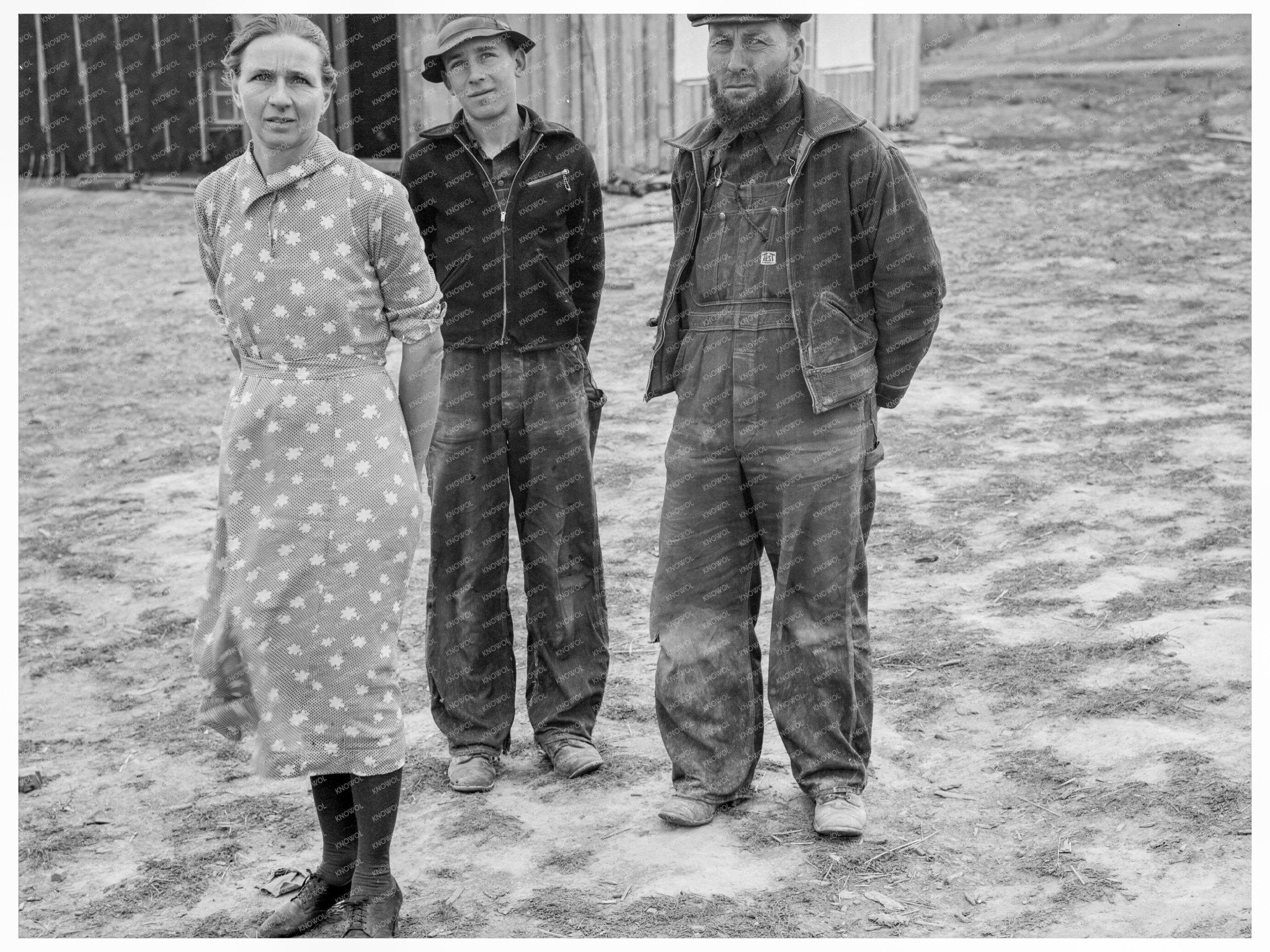 Family on Farm in Boundary County Idaho 1939 - Available at KNOWOL