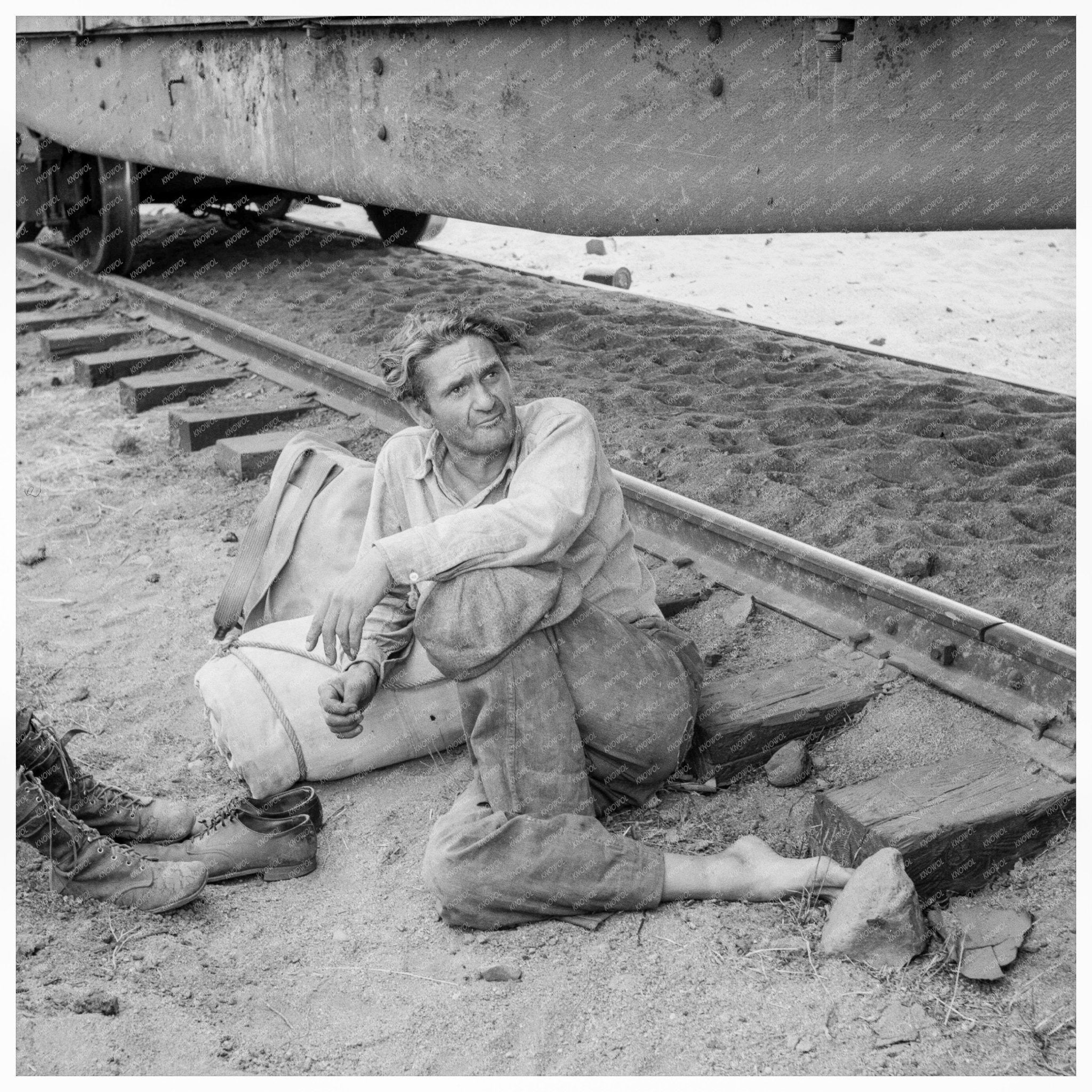 Family Travel on Freight Trains August 1939 Toppenish WA - Available at KNOWOL