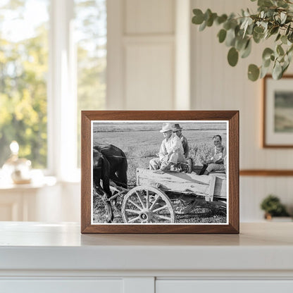 Family Traveling by Horse and Wagon Southeast Missouri 1938 - Available at KNOWOL