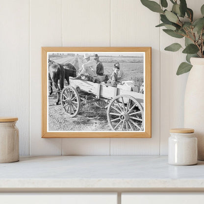 Family with Horse and Wagon in Southeast Missouri 1938 - Available at KNOWOL