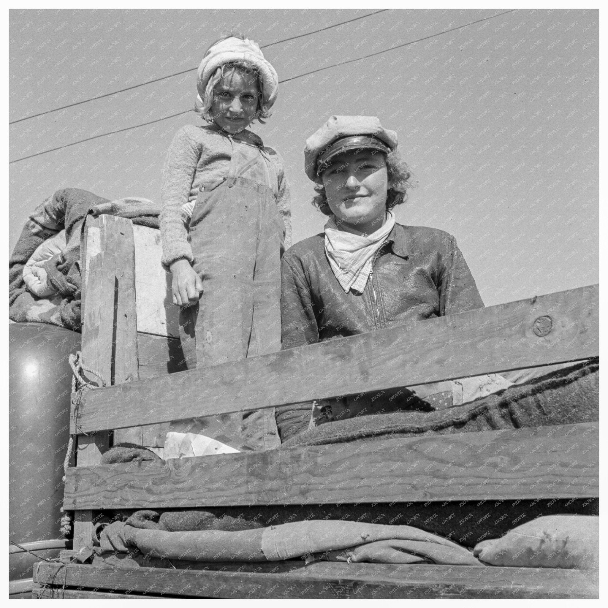 Family Working in Potato Fields Tulelake 1939 - Available at KNOWOL