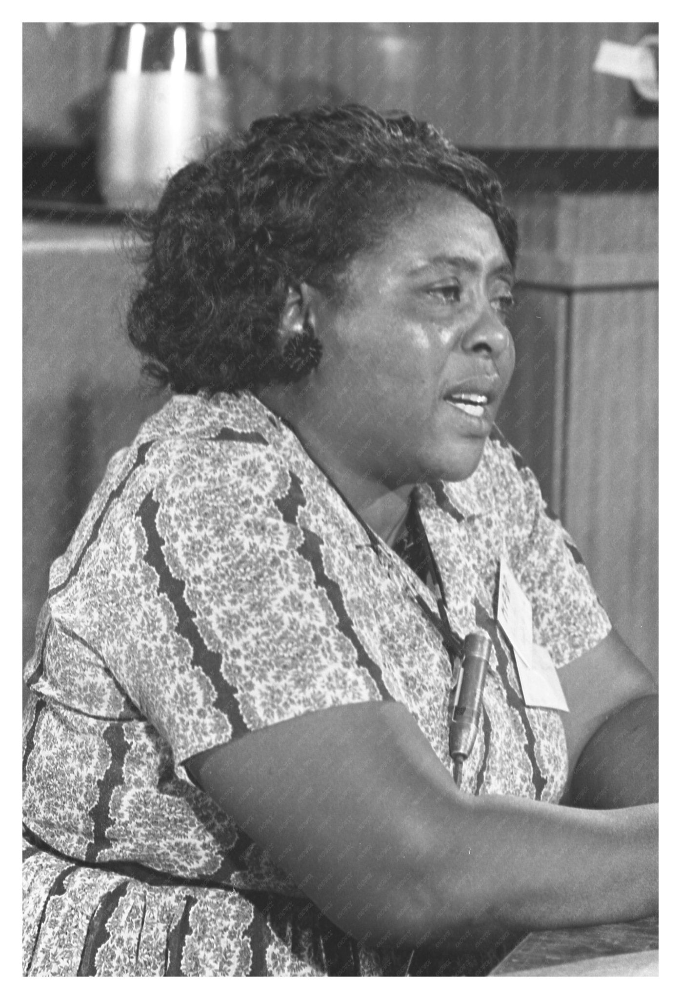 Fannie Lou Hamer at 1964 Democratic National Convention Vintage Image - Available at KNOWOL