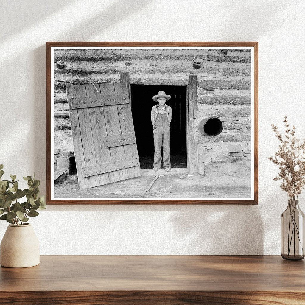 Farm Boy in Tobacco Barn North Carolina July 1939 - Available at KNOWOL