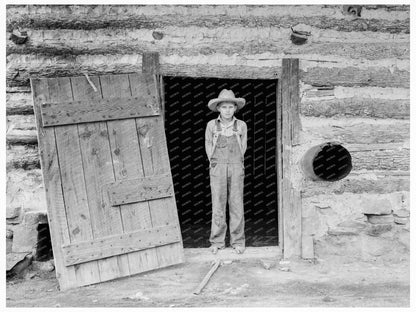 Farm Boy in Tobacco Barn North Carolina July 1939 - Available at KNOWOL