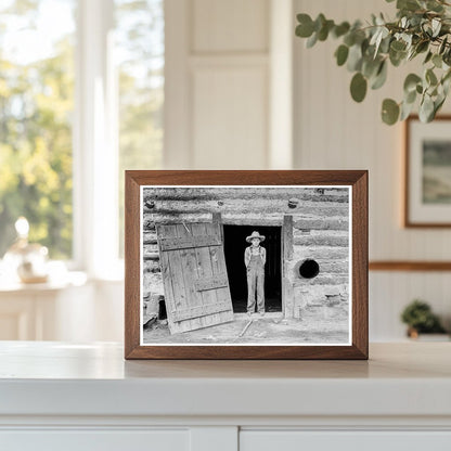 Farm Boy in Tobacco Barn North Carolina July 1939 - Available at KNOWOL