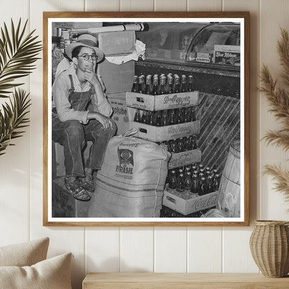 Farm Boy Inside General Store Jarreau Louisiana 1938 - Available at KNOWOL