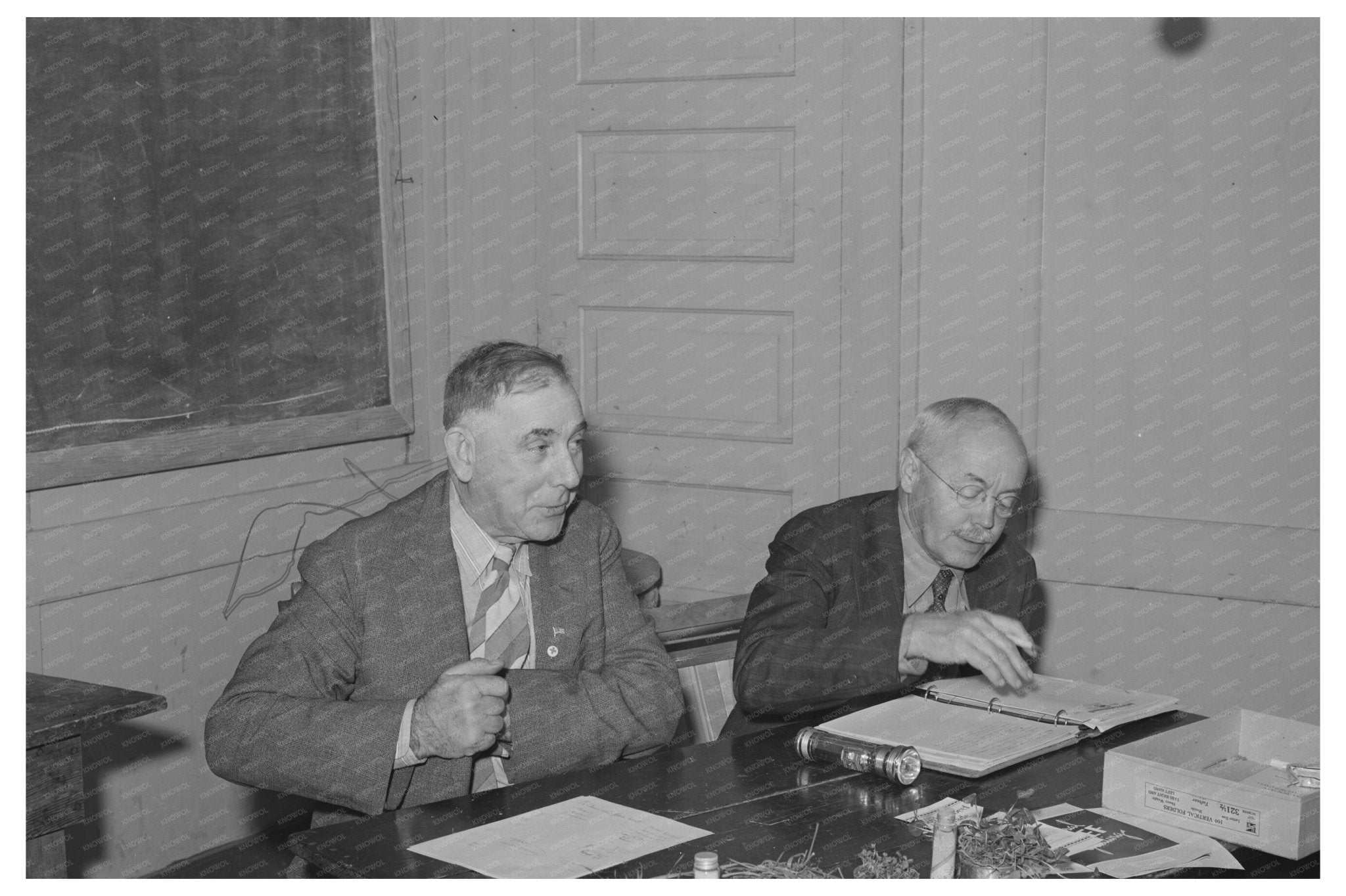 Farm Bureau Meeting Gold Hill California December 1940 - Available at KNOWOL